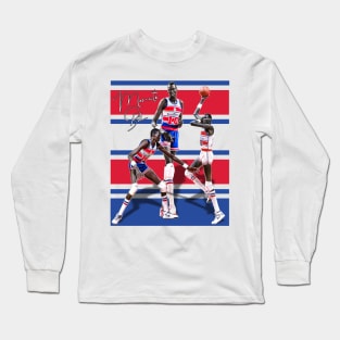 Manute Bol Bullets Tribute Long Sleeve T-Shirt